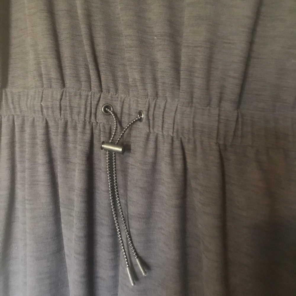 Gray athletic romper